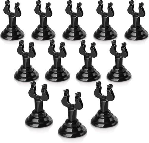 New Star Foodservice Triton Harp Clip Style Place Card / Table Number Holder, 1.5 Inch (Black)