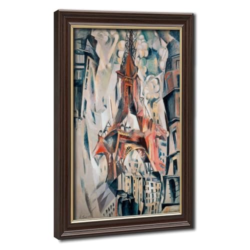 Tableau Tour Eiffel Delaunay cadre inclus pour habiller un mur vide