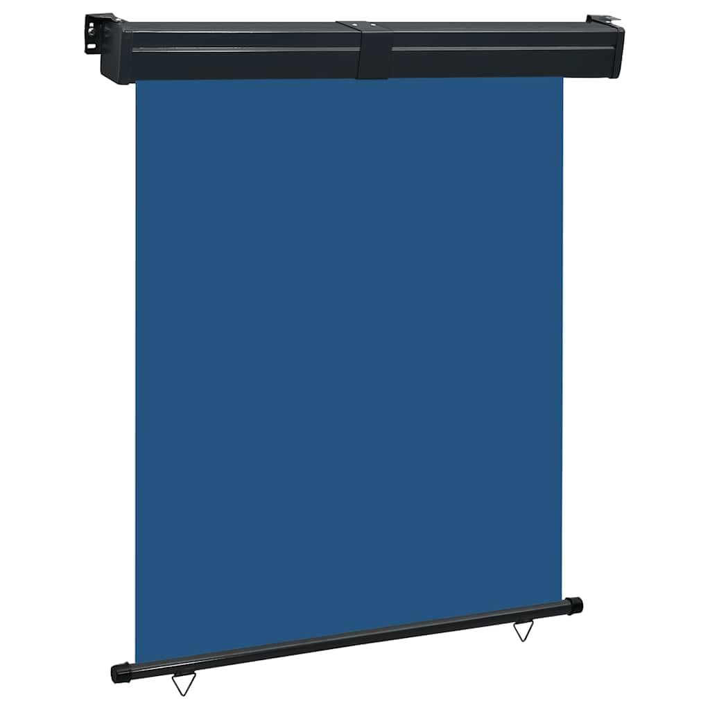 Store lateral de balcon brise-vue vertical bleu pour terrasse