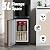 Manastin Water Dispenser with Hot & Cold Water, Top Loading Water Cooler for 3 or 5 Gallon Bottles with Child Safety Lock, Ideal for Kitchens, Offices, Shadow Black