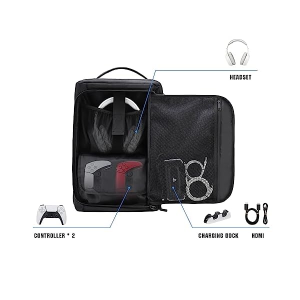 Mochila de consola de juegos para PS5, funda protectora de transporte - Image 5