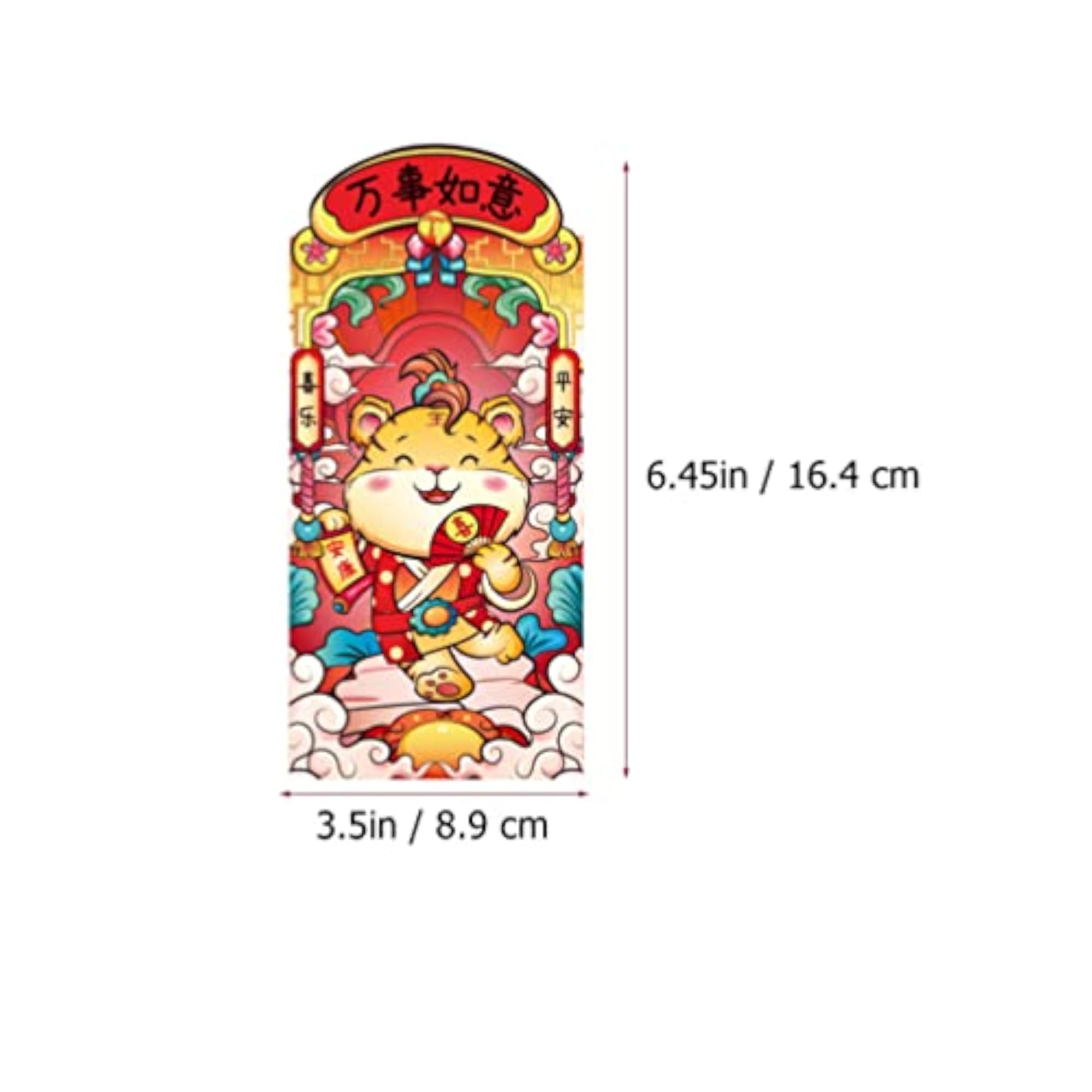 18pcs Chinese New Year Red Packets for 2022