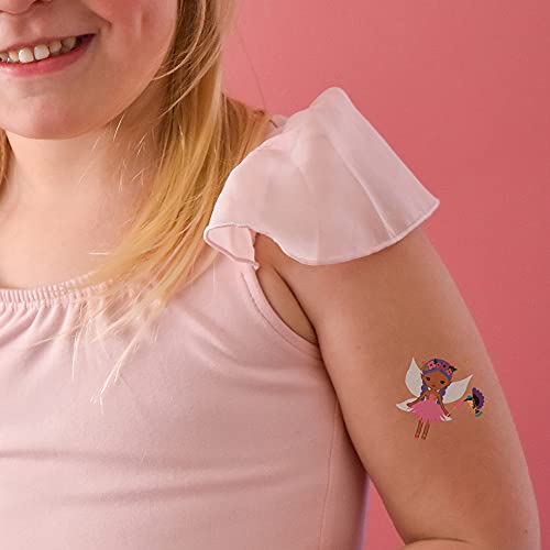 Kids Temporary Tattoos - Fairies Variety Set Of 25 Assorted Flash Tattoos, Premium Waterproof Colorful Metallic Gold And Sliver Kids Temporary Tattoo, Gold Tattoo, Metallic Tattoo, Fairy, Foil Tattoo, Girls Tattoo, Fairy Party Decor #TOP5