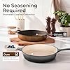 Kitchen Academy 7Pcs Enameled Cast Iron Cookware Sets - Non Toxic Pots and Pans Set, Grey Induction Nonstick Cookware Set, PFOA&PFAS Free #1