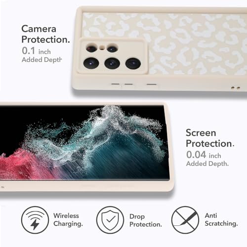 Image of Compatible with Samsung Galaxy S22 Ultra Case, White