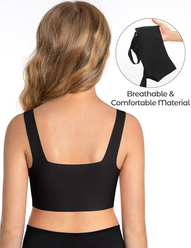 Deyllo Training Bra Removable Padded Bralette Seamless Wireless Comfortable Breathable Bra for 11 to 17 Year Old Teenagers4