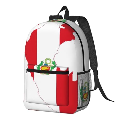 Sac à dos d'école Pérou EdWal noir léger taille unique avec poche - 2