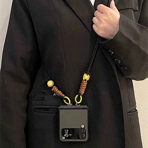 Collier bracelet et bandoulière de luxe pour Galaxy Z Flip 4 / 3, l'accessoire mode liberté
