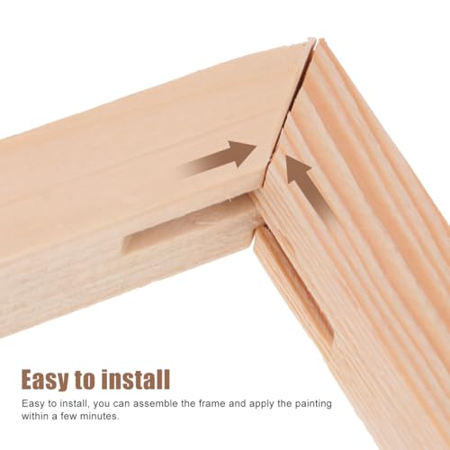 Miniatura 4 de Supvox Marco De Madera Maciza 40x50 Cm Para Pintura Al Óleo Barras Para Lienzo Tensado Diy Bastidor Soporte Para Lienzo Accesorio Para Decoración De Paredes Y Arte