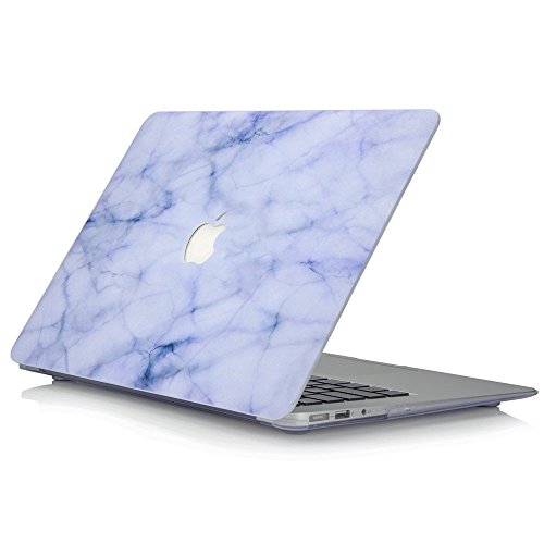 MacBook Air 11 Inch Case, Funut Matte Rubber Coated Soft Touch Plastic Hard Case Shell Fashion Style for MacBook Air 11.6 Inch A1370 A1465, (Marble White)