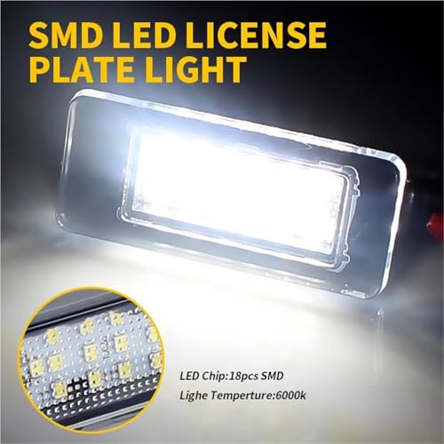 Lámpara de luz matrícula LED Dacia Duster iluminación trasera anti-error 5