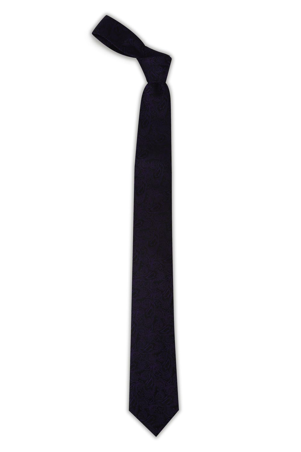 peter england Men Navy Embroidered Tie-picture-44