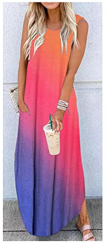 Image of CHUNTIANRAN Maxi Dresses for Women Summer Outfits Boho Beach Long Dresses Casual Sundresses Resort Wear for Women 2026