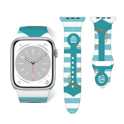 Anchor chain lines ocean sailing watch strap 42mm 44mm