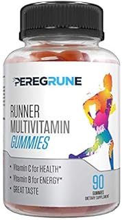 Runner Multivitamin GUMMY: Vegetarian | Engineered for Runners | 2X Antioxidants for Health & Recovery | 5X Vitamin-B's for Endurance & Energy | 50% Less Sugar | Naturally Delicious | Gluten Free