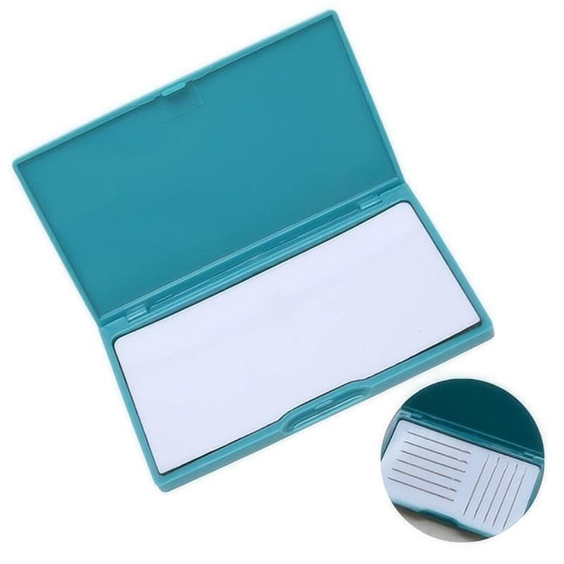 Image of Magnetic Needle Storage Case, Portable Knitting Pin Holder, Magnetic Manual DIY Sewing Stitching Pin Organizer Box (Green)