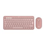 Logitech – Logitech Pebble 2 Combo, kabellose Tastatur und Maus (Rosa)