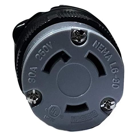 10 Pack - NEMA L6-30 Connectors 30A. 250V, POWERTRONICS CONNECTIONS (TM) Cover