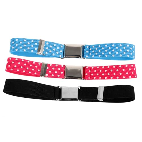 BESPORTBLE 3pcs Stretchy Waist Belts for Elastic Jeans Pants Belts for Boys and Lightweight and Comfortable Design