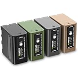 OANSER NP-F970 Battery, NPF Battery with USB-C for Sony NP-F970 NP-F960 NP-F750 NP-F550, Replacement Compatible for Sony CCD-TRV215 CCD-TR917 CCD-TR315 CCD-RV100 (Mixed Color-US, 4pcs-US)