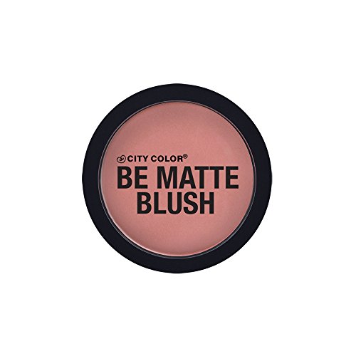 CITY COLOR COSMETICS Be Matte Blush | Blendable Mineral Makeup Powder (Papaya)