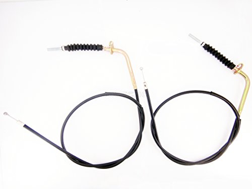 NICECNC Motorcycle 2PCS Front Brake Cables Compatible with Suzuki LT80 LT 80 Quad Sport 1987-2006