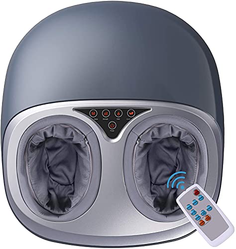 Preisvergleich Produktbild Fußmassagegerät, caresvas Shiatsu Fussmassagegerät Massagegerät für Fuß Elektrisch mit Wärmefunktion, Luftkompression, Rollenund und Kneten, Lindert Schmerzen bei Plantarfasziitis für Büro