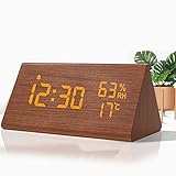 ⏰【Reloj digital recargable La batería incorporada (batería de litio de 2000 mAh) se puede cargar durante 2 horas. El paquete incluye: 1 reloj despertador, 1 cable de carga USB. Nota: las pilas AAA y los adaptadores de carga no están incluidos en el volumen de suministro.