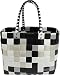 Produktbild normani Einkaufskorb Shopper geflochten aus Kunststoff - robuster Strandkorb aus wasserabweisendem Material Farbe Classic/Stone
