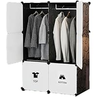 Amazon｜DIYのワードローブ-ワードローブ 棚 収納ボックス 大容量 扉