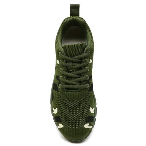 Image of Men Non-Slip Work Shoes Tennis Gym Sneakers Breathable Slip Resistant Lightweight and Comfortable for All-Day Wear Sports and Walking