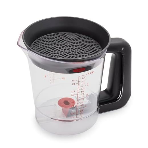 OXO Good Grips Good Gravy Fat Separator, 4-Cup,Clear,1
