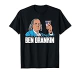 Ben Drankin 4th of July Benjamin Franklin Men Women USA Flag T-Shirt