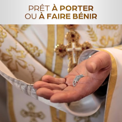 Viatheo Collier Croix Chrétienne avec Chaîne pour Femme & Homme – Bijou Religieux Catholique Argenté – Pendentif Chrétien Symbole de Foi – Idée Cadeau Baptême Communion – Petite – vue 4