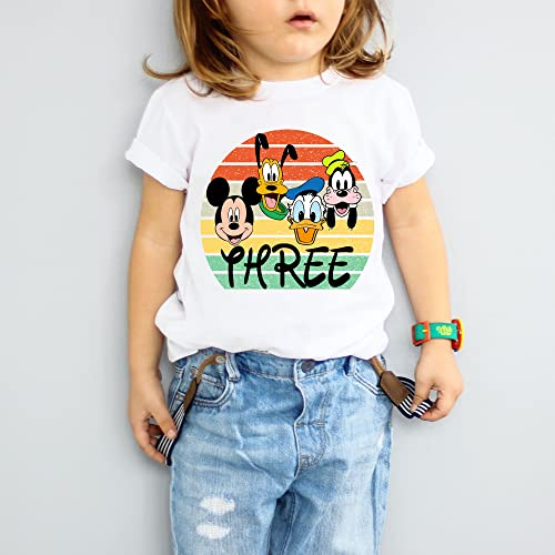 Three birthday shirt Mickey third birthday shirt magical kingdom birthday outfit Mickey duck 3rd birthday shirt top4