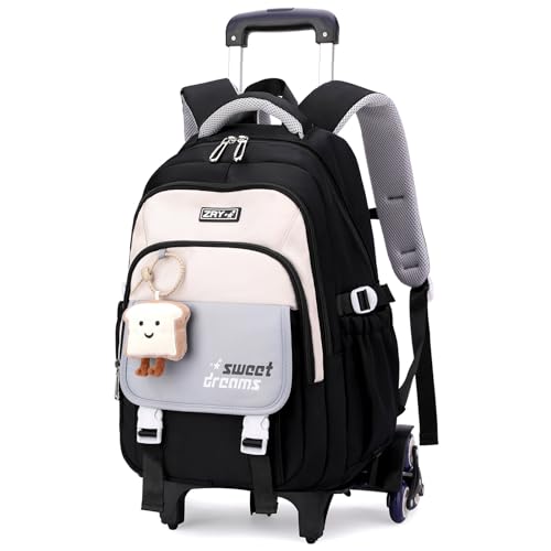 Amythe Schulrucksack Trolley für Mädchen, Teenager Rucksack...