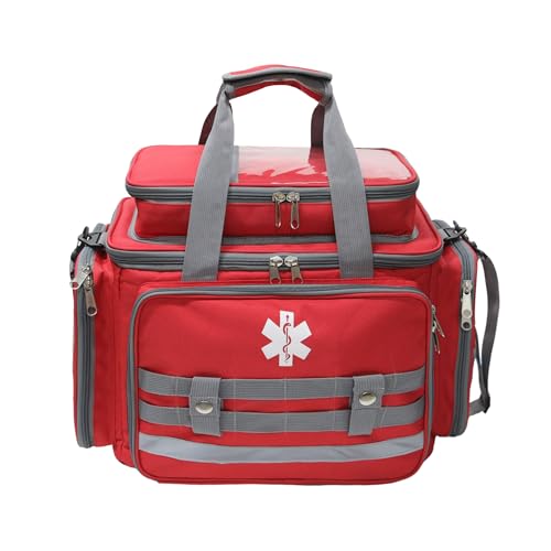 Medical Bag Empty,First Aid Bag，Home Health Nurse Bag,First Aid Storage Bag,Medical Supplies Emergency Responder Trauma Bag for Nursing Student,Ther