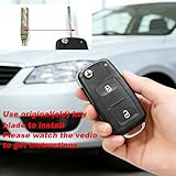 2-Buttons Car Key Fob for VW Volkswagen Fits For Amarok,Transporter T4 T5 T6,Polo,Golf,Bora-CR2032 Battery & Pin Removal Tool Included - Image 3