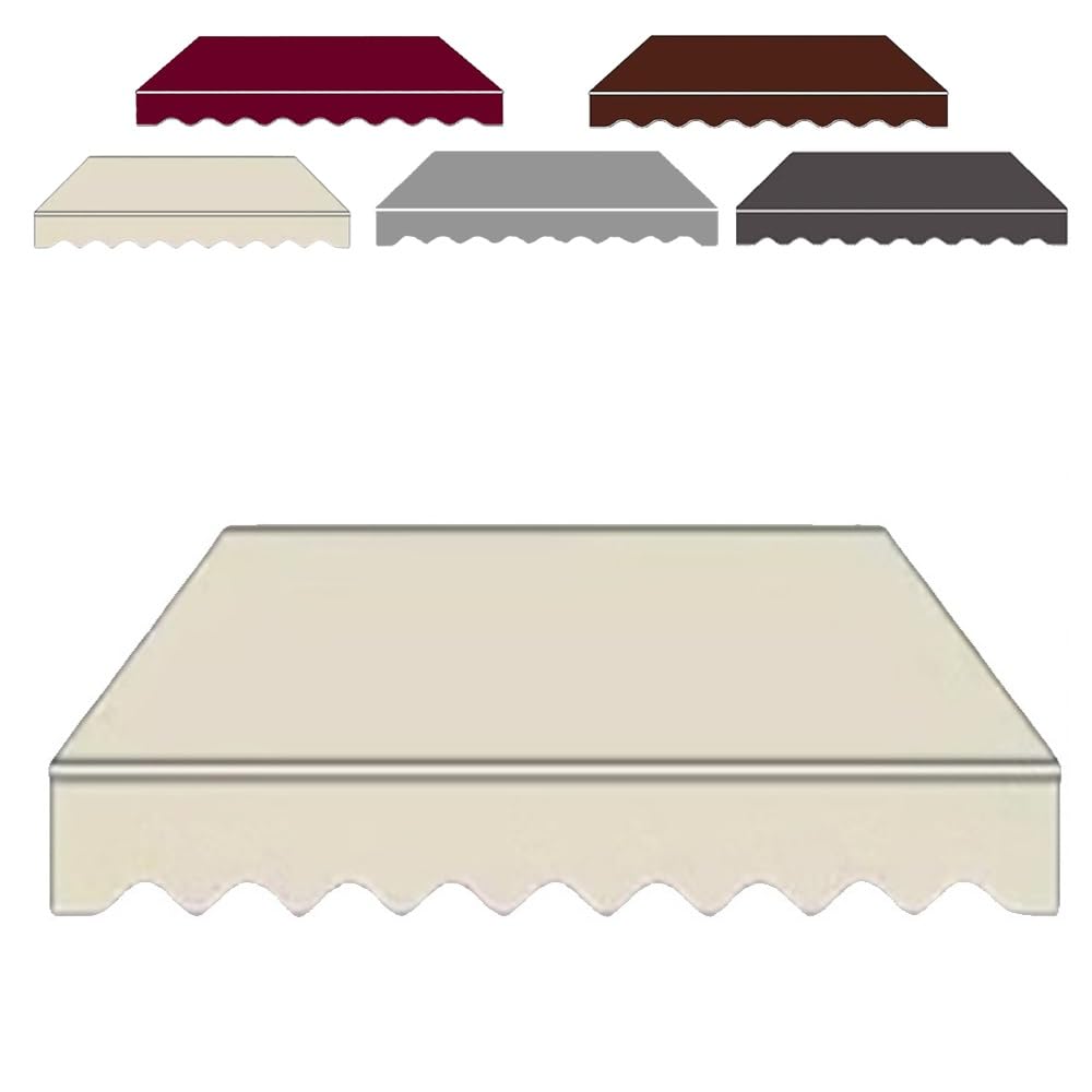 Toile de rechange pour auvent haut de gamme beige 400x250 cm pour rénover votre terrasse