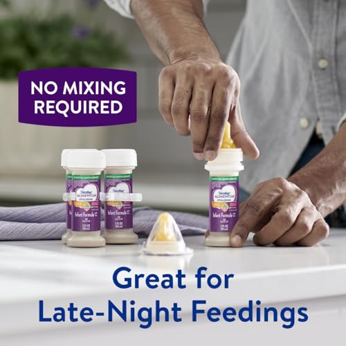 Image of Similac Alimentum With 2'-FL HMO Hypoallergenic Infant Formula, for Food Allergies and Colic Due to Protein Sensitivity, Ready-to-Feed Baby Formula, 2-fl-oz Bottle, Pack of 48