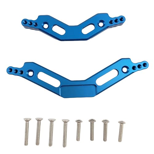 Front Rear Shock Tower for ARRMA Big Rock Granite Senton Typhon 3S (Blue)