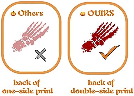 Jaspond 9Sheet Halloween Bloody Stickers, Horror Bloody Handprint Stickers, Bloody Hand Window Stickers Bloody Footprint Sticker for Halloween Party Decorations