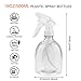 Woaiwo-q Plastic Spray Bottle,16oz/500ml Empty Clear Spray Bottles for Cleaning Solutions,Hair,Oils,Adjustable Head Sprayer Water Squirt Bottle(6 PACK)