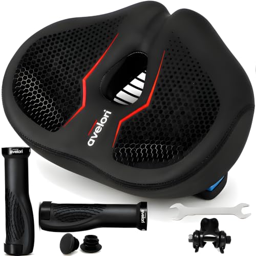 Comfort Bundle – Noseless Wide Bike Seat for Men &