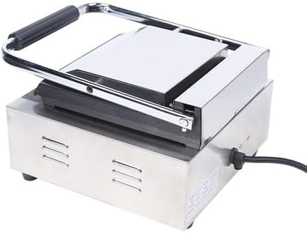 Commercial Electric Griddle, 1800W Panini Press Grill, Electric Stainless Steel Sandwich Maker Smooth Flat Surface Sandwich Toaster, Temperature Control 122°F-572°F for Hamburgers Steaks Bacons