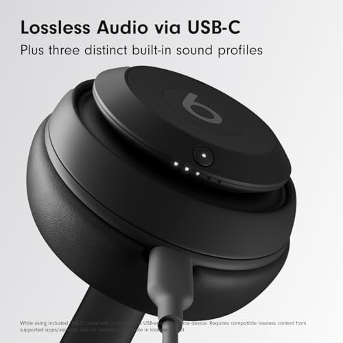 Beats Studio Pro Premium Wireless Over-Ear Headphones- Up to 40-Hour Battery Life, Active Noise Cancelling, Great for Travel & Commuting, USB-C Lossless Audio, Apple & Android Compatible -Black - 5