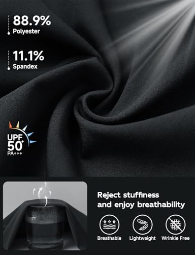 baleaf Women's Travel Pants Lightweight Business Casual Work Pants Stretch Petite Ankle Golf Slacks with Pockets UPF50+3