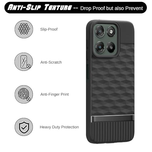Image of Shockproof Case Compatible with Motorola Moto G67 Power 5G / G57 Power 5G | Full Camera Protection | TPU Flexible Back Cover for Motorola Moto G67 Power 5G / G57 Power 5G (Matte Black)