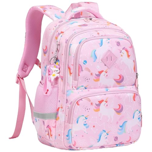 MATMO Kids Backpack Boys Girls Backpack Student School Bag Children Bookbag Daypack (Pink)3