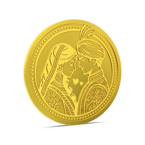 Image of ASPECT BULLION Happy Wedding Design Gold Coin 24kt (995) Pure Gold